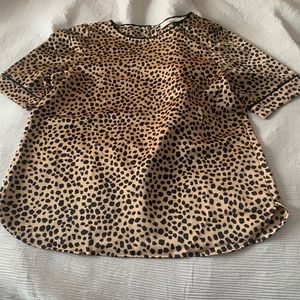 LOFT cheetah printed silky blouse